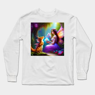 Fairy & Dragon (Friends) Long Sleeve T-Shirt